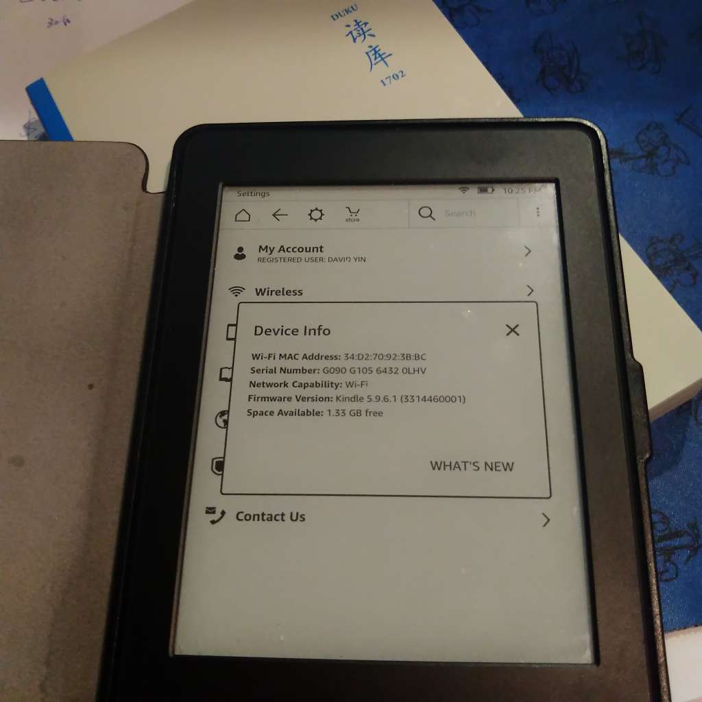 Upgrade my Kindle Paperwhite 7th - David Yin's Blog