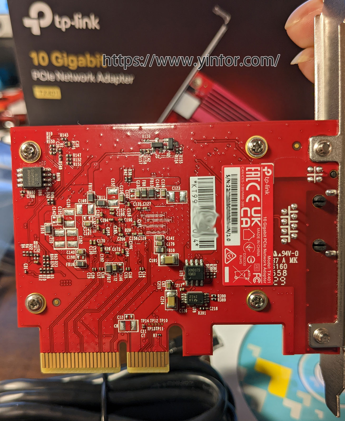 TP-link 10Gbe PCIe Network Card TX401 - David Yin's Blog